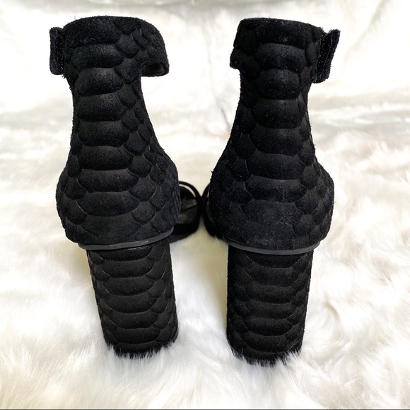 JEFFREY CAMPBELL LAURA EMBOSSED SNAKE SANDAL - Picture 10 of 11